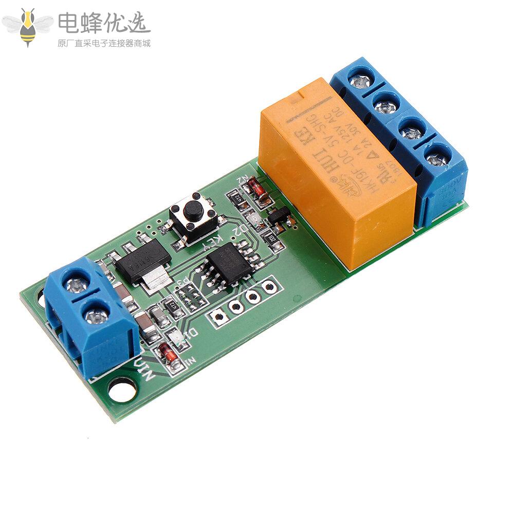 CE032_DC_5V_6V_9V_12V电机可逆控制器时间可调延迟DPDT继电器开关2A_5000S