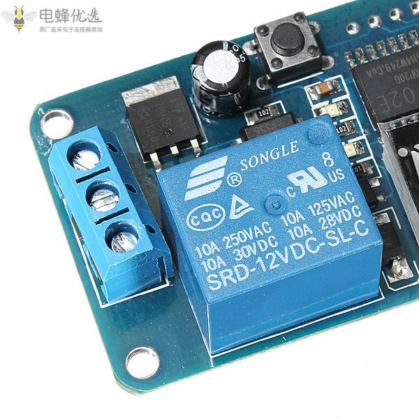 DC_12V_LED显示数字延迟定时器控制开关模块PLC