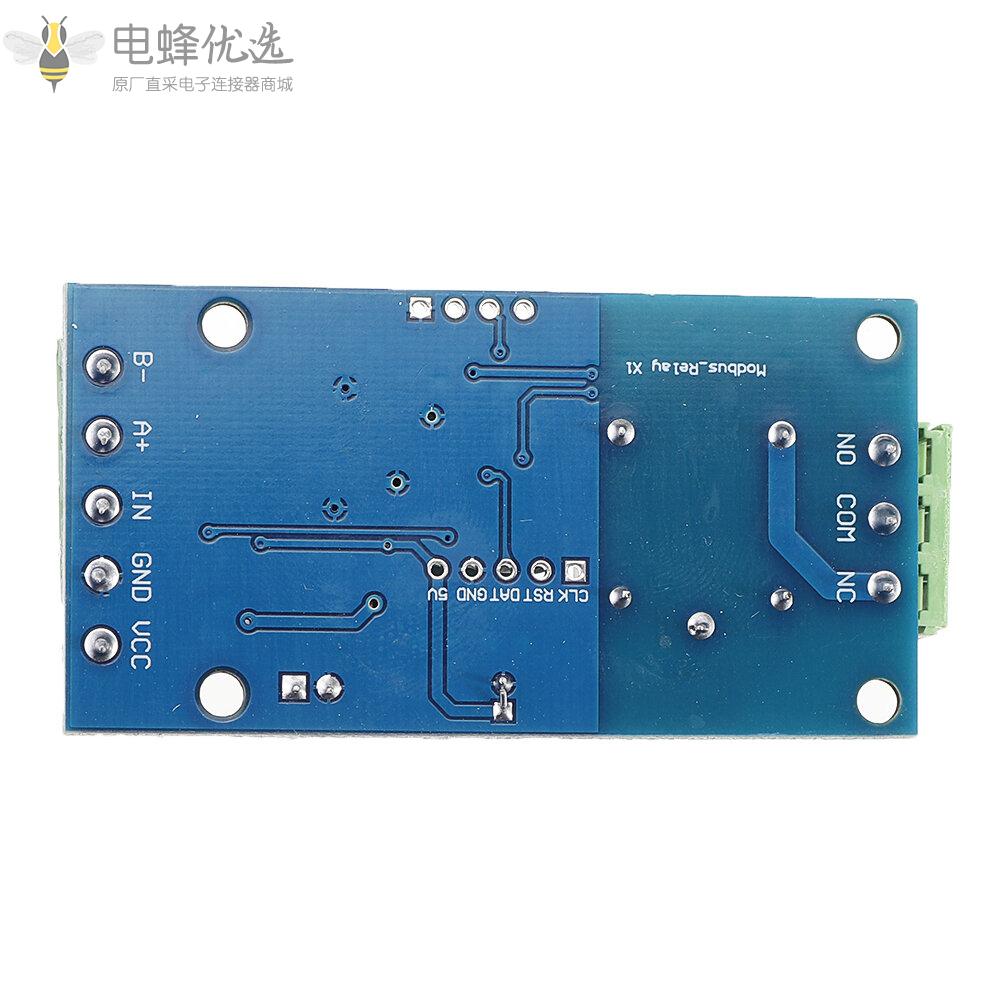 Modbus_RTU_7_24V继电器模块RS485_TTL_1路输入和输出带防反接保护