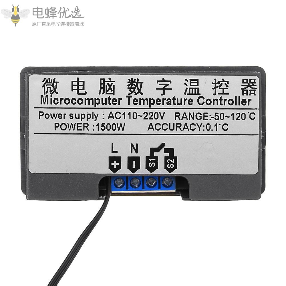 W3230_AC110V_220V_20A_LED数字温度控制器恒温器温度计温度控制开关传感器仪表