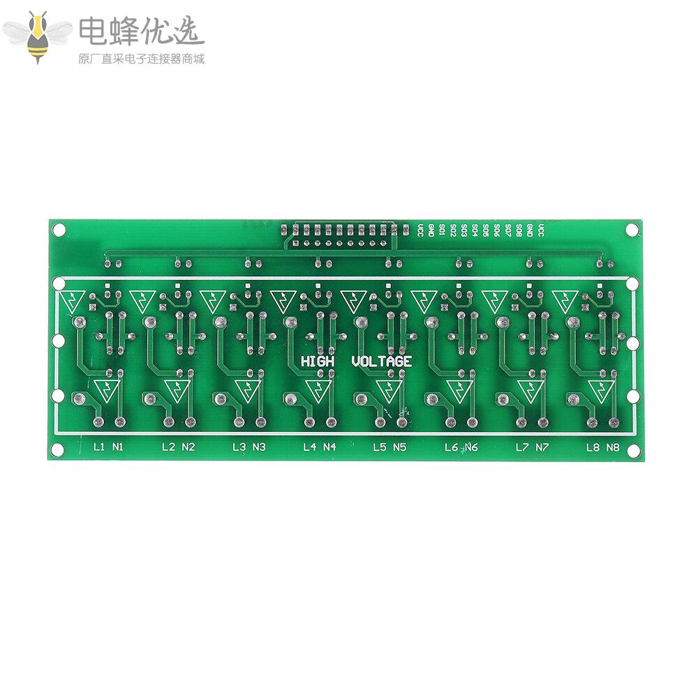 8CH通道AC220V_3V_5V光耦隔离测试板隔离检测测试仪PLC处理器模块