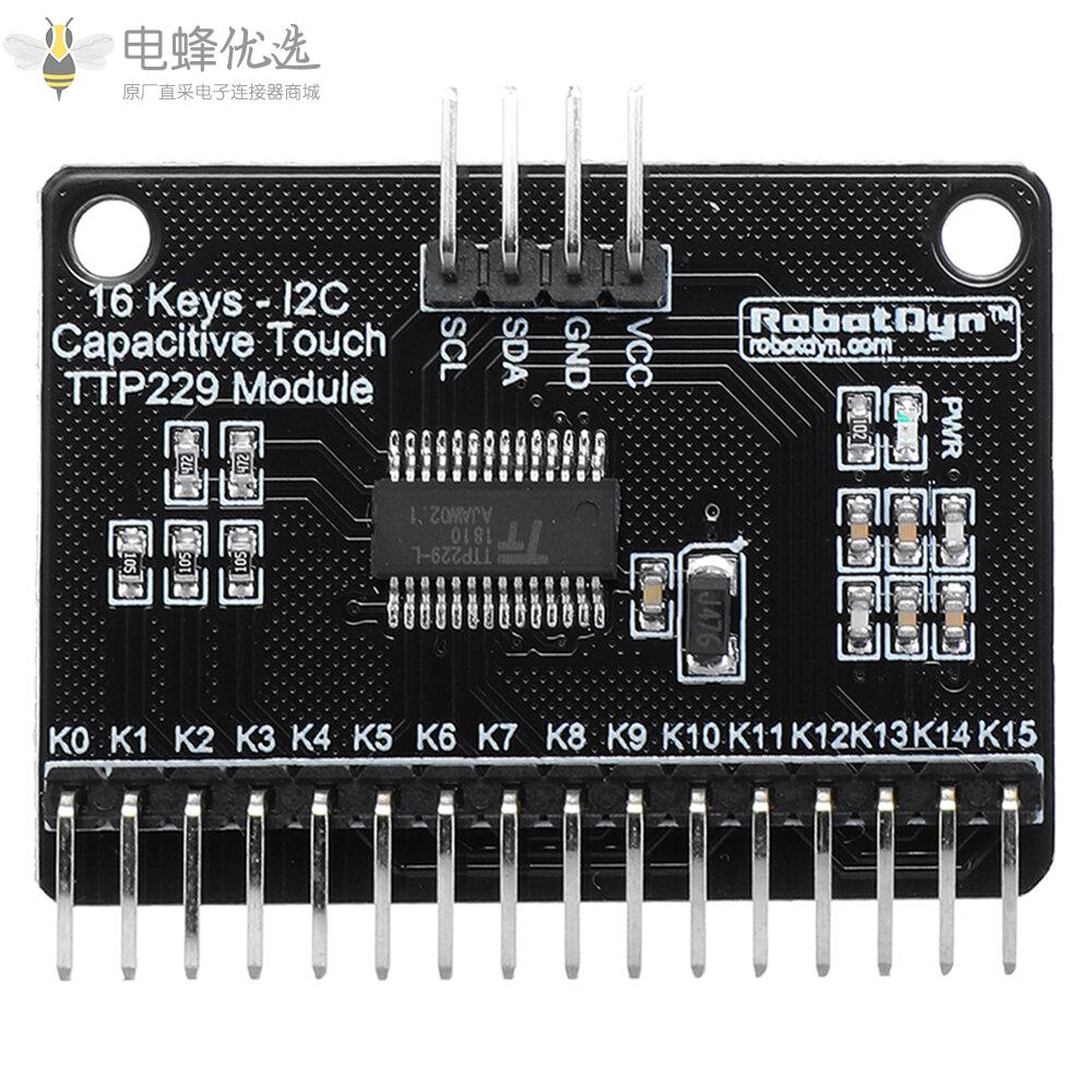 16键TTP229电容式触控模块I2C总线