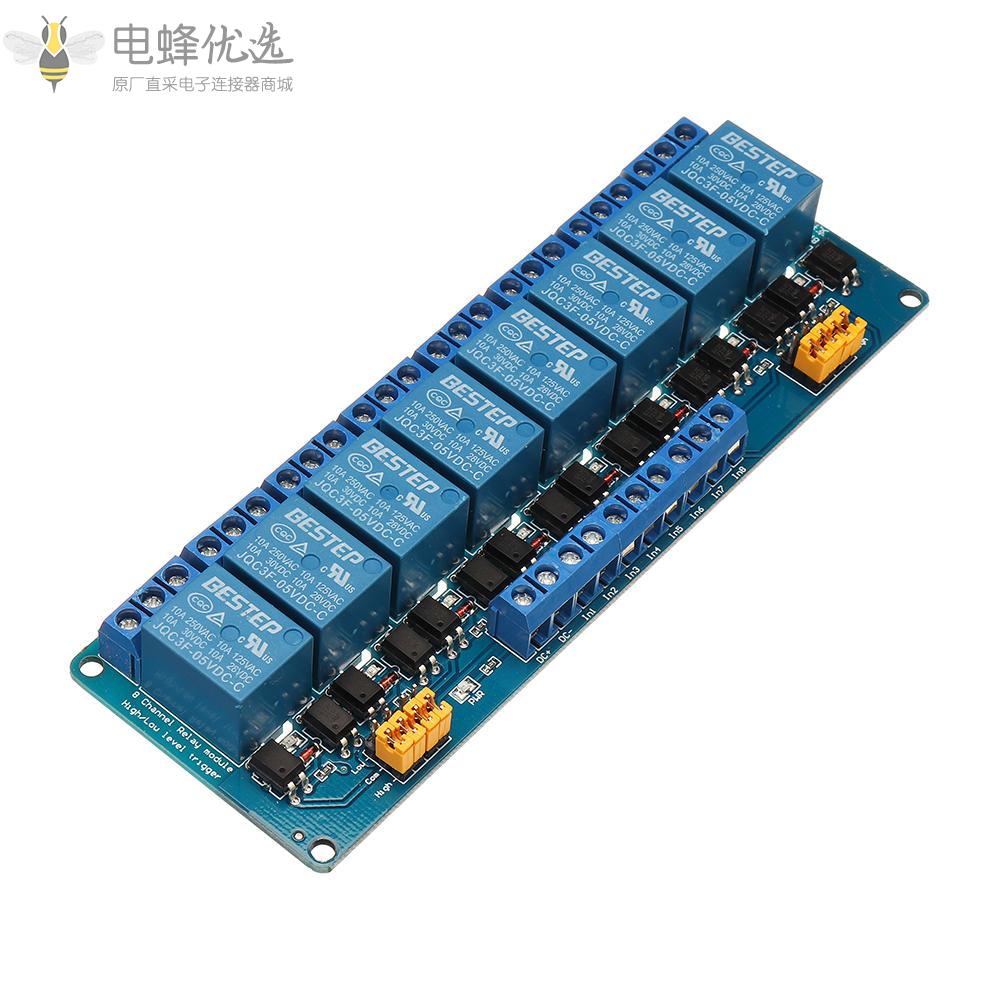 用于Arduino的8通道5V继电器模块高低电平触发器与官方Arduino板配合使用的产品