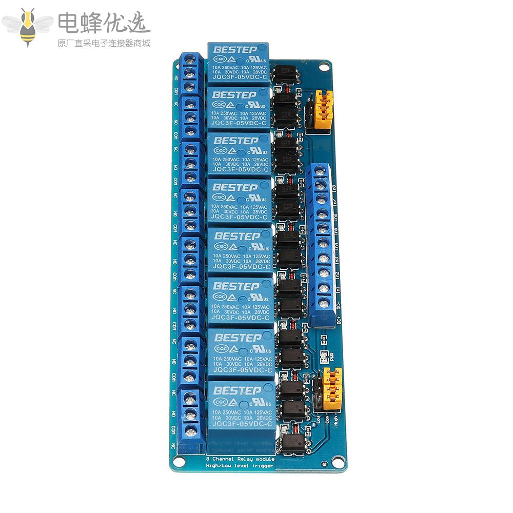 用于Arduino的8通道5V继电器模块高低电平触发器与官方Arduino板配合使用的产品