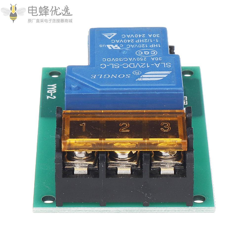 YYLOCK_2_5V_12V_24V大功率继电器模块自锁断电延时开关脉冲信号继电器