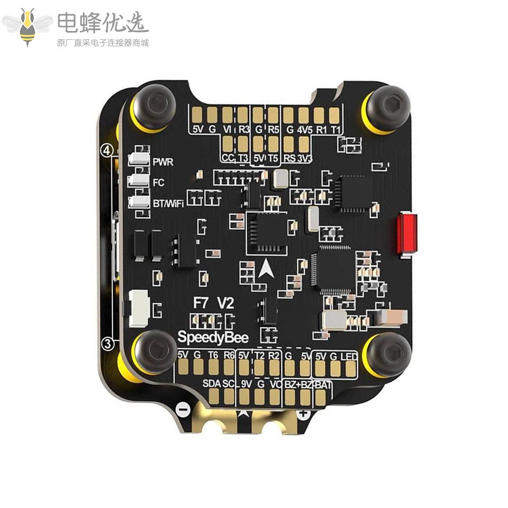 SpeedyBee_F7_V2_FC_45A_3_6S_BLHeli_32_4合1_ESC_堆栈带_WiFi_蓝牙