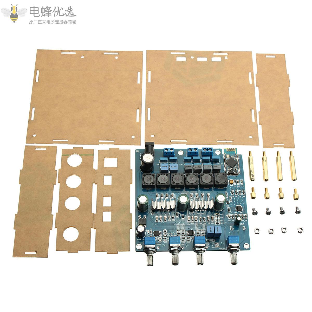 TPA3116_2.1_50Wx2+100W蓝牙CSR4.0_D类功放带亚克力外壳