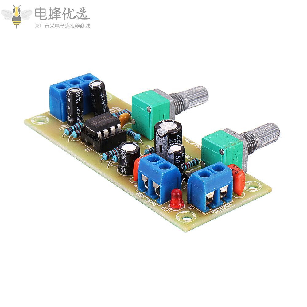 单电源DC10_24V_22Hz_300Hz低音炮前级板低通滤波器模块