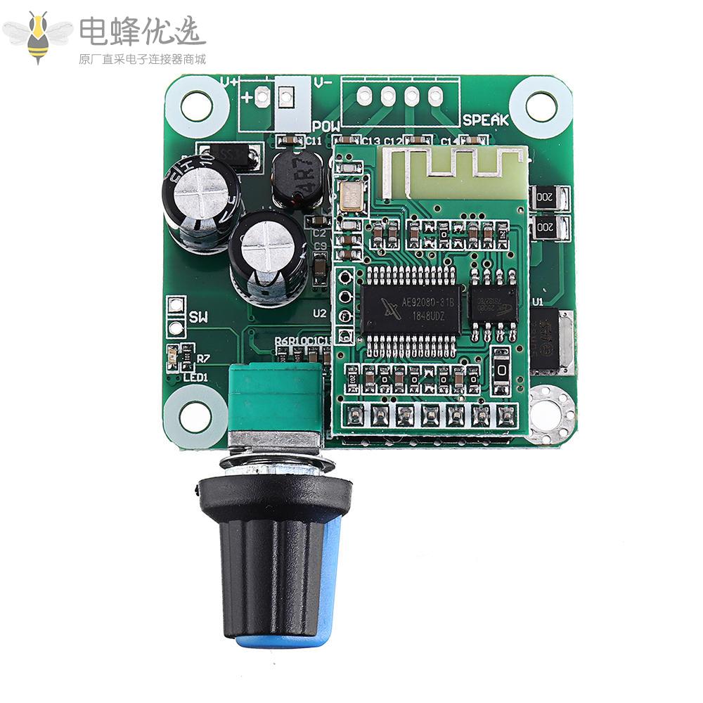 TPA3110蓝牙4.2数字放大器板15Wx2_D类立体声功率放大器DC_8V_26V