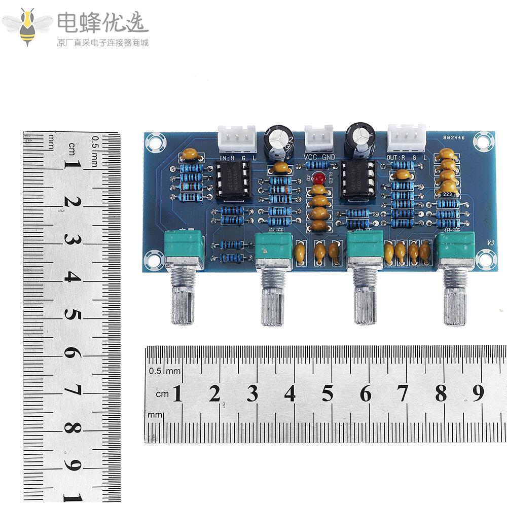 XH_A901_NE5532音板前置放大器前置放大器带高音低音音量调节前置放大器音调控制器用于放大器板