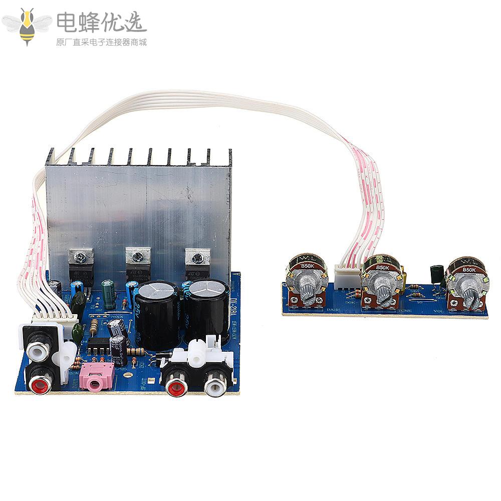 TDA2030_15W+15W_30W_2.1声道低音炮功放板DIY成品模组