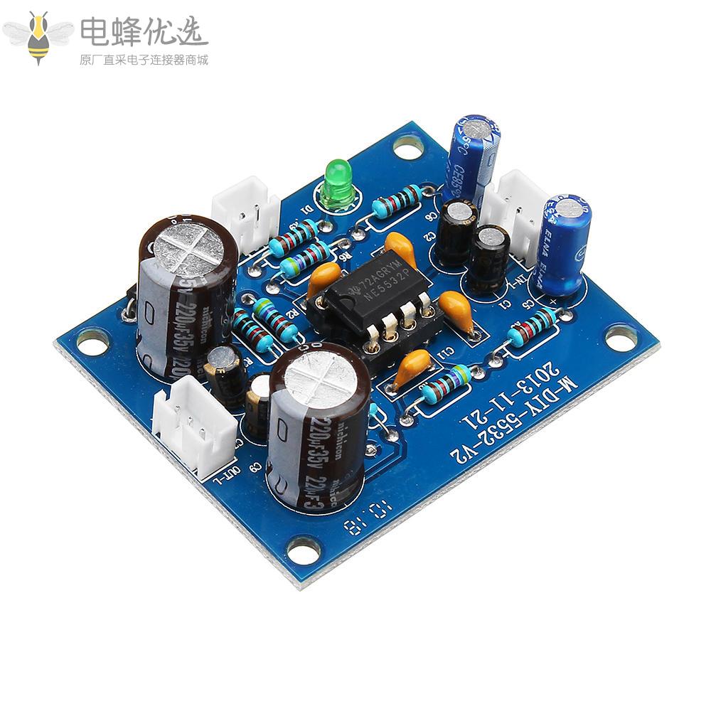 NE5532_DC_12_35V功放板OP_AMP_HIFI前置放大器信号蓝牙功放板