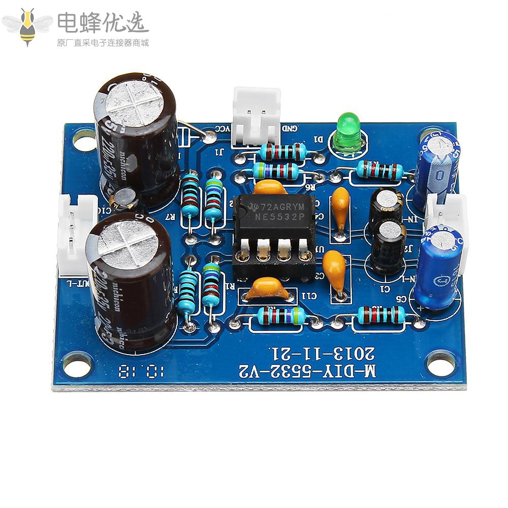 NE5532_DC_12_35V功放板OP_AMP_HIFI前置放大器信号蓝牙功放板