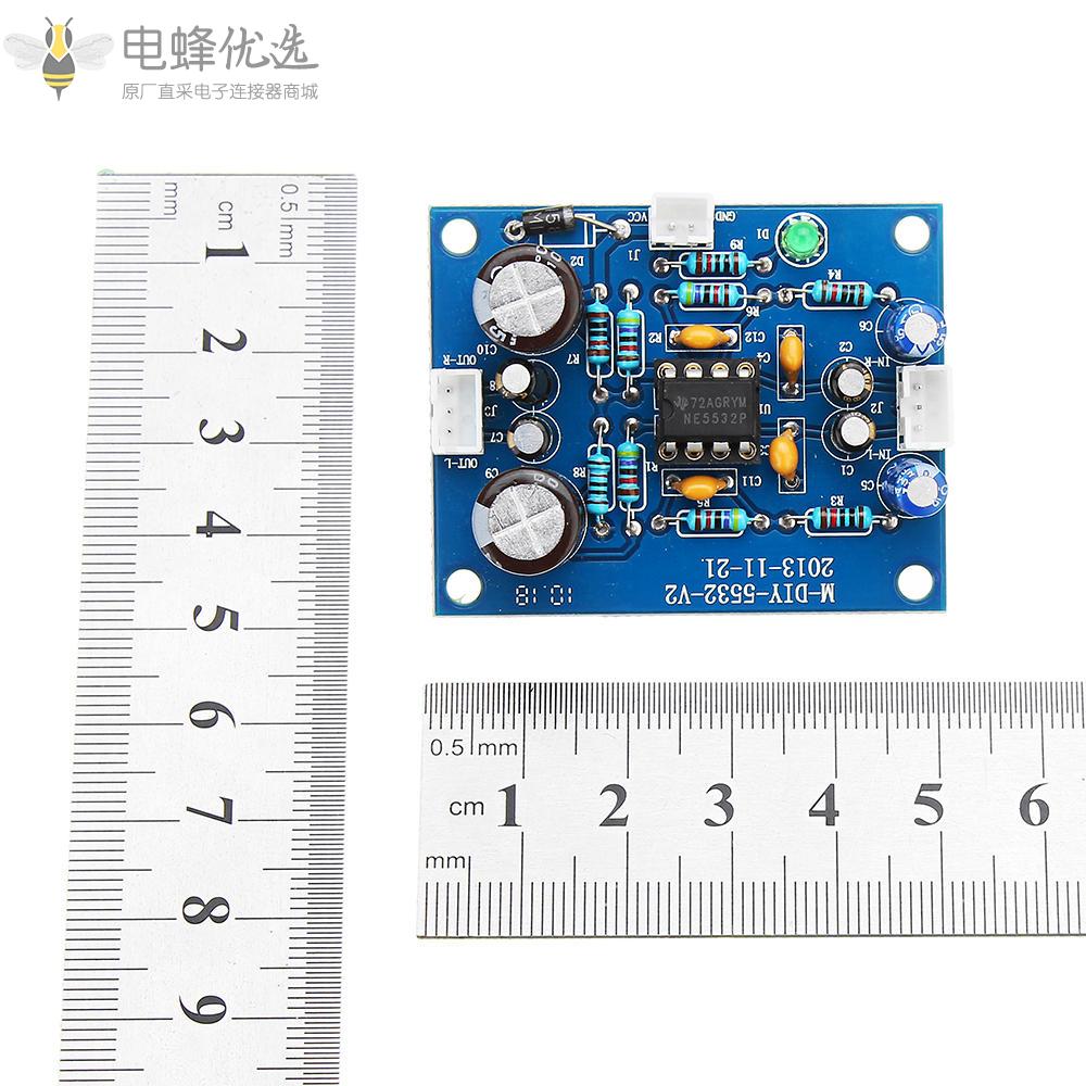 NE5532_DC_12_35V功放板OP_AMP_HIFI前置放大器信号蓝牙功放板