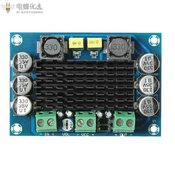 DC12_26V_100W单声道数字功放TPA3116D2数字音频功放板