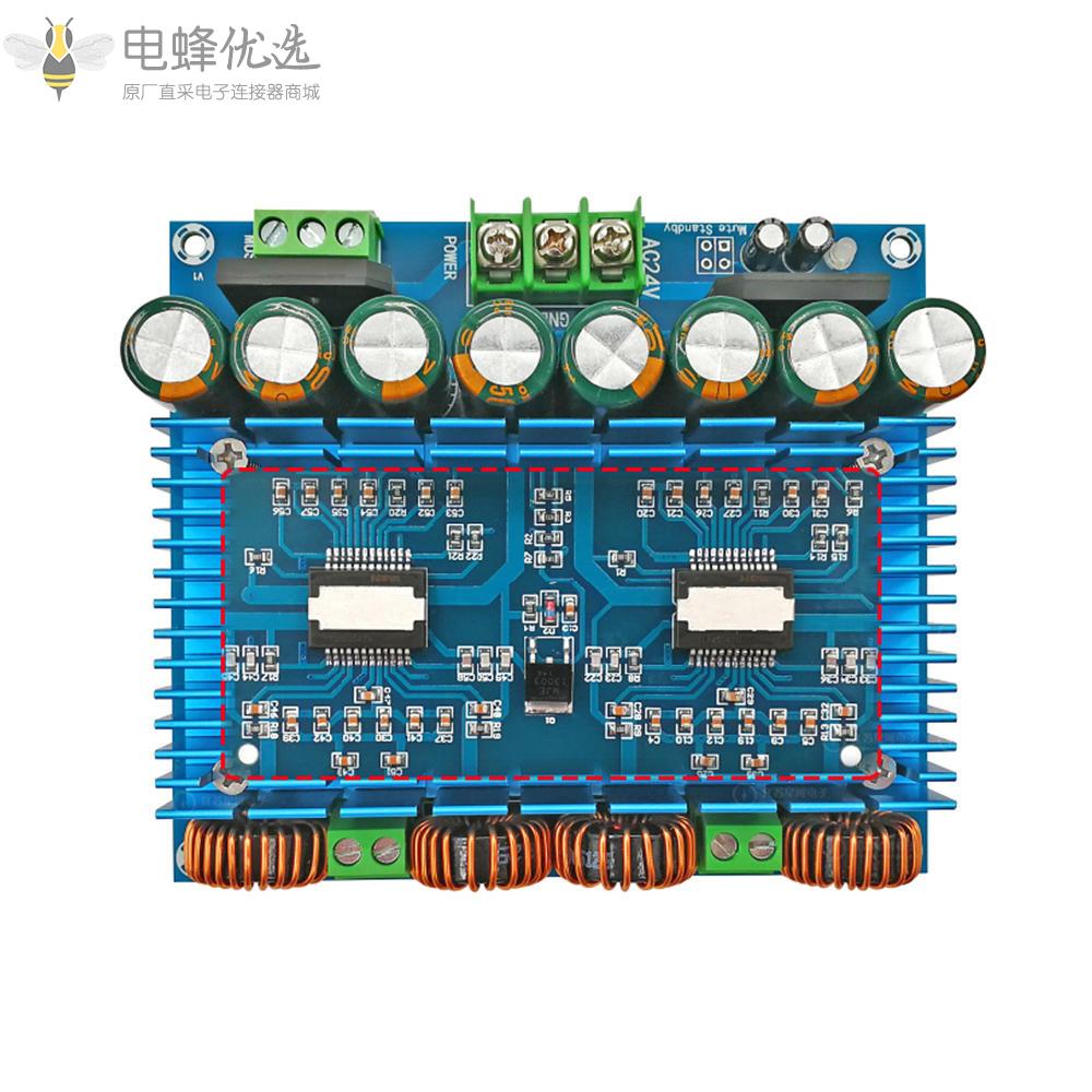 XH_M252_TDA8954TH双芯片D数字功放板音频放大板420W*2