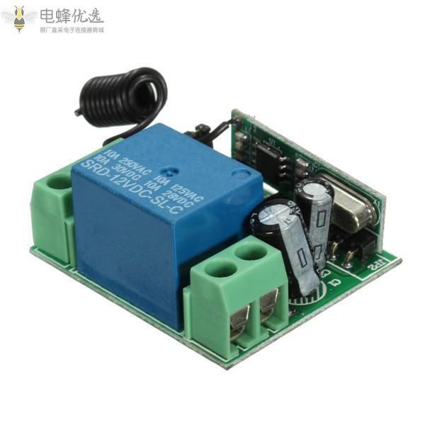 315MHz_DC_12V_10A无线遥控开关继电器发射器接收器